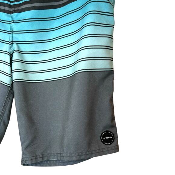 O'NEILL Surf Board Shorts in Black, Blues, and Gray Men's 34 Waist - Picture 4 of 8